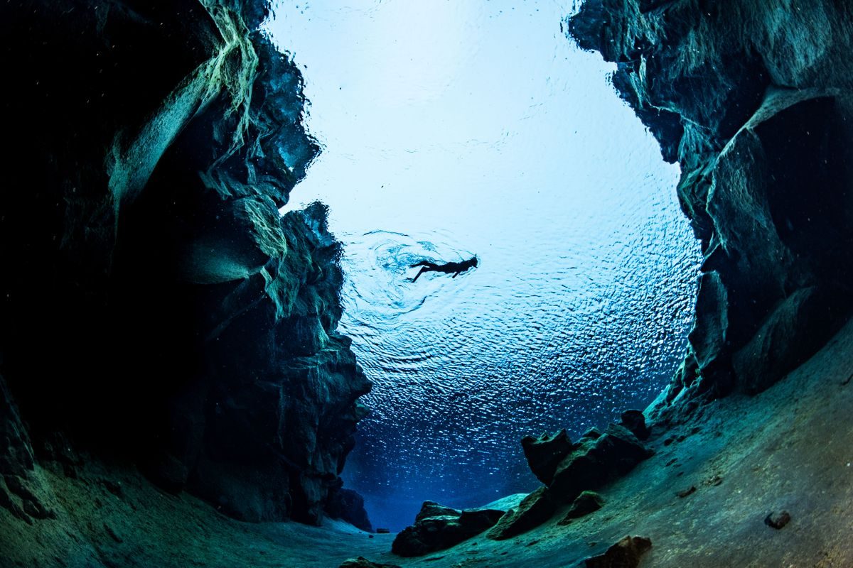 Silfra snorkeling in Þingvellir National Park