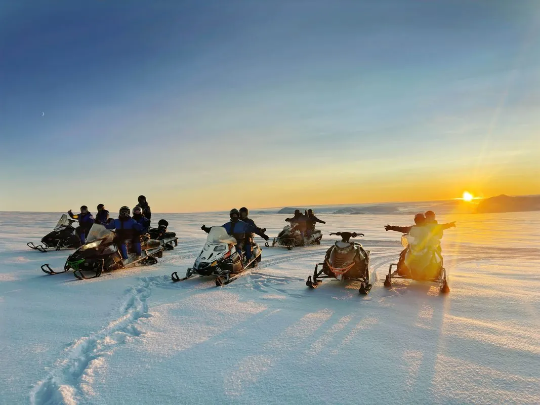 Langjokull Snowmobile from Husafell
